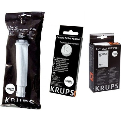 Krups Aqua Claris F08801 + odvápňovač F054 + Xčisticí tablety S300010