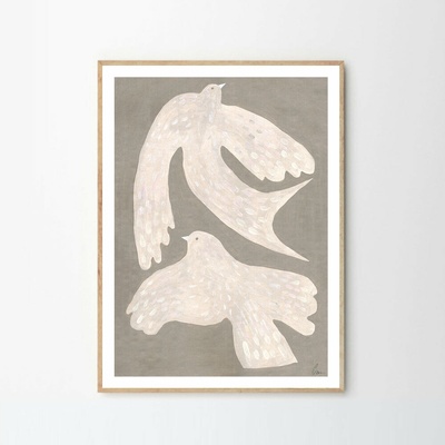 Moikka Plagát Two Birds by Clara Schicketanz 70x100 cm
