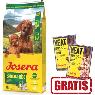 Josera Майка и малки 12, 5 кг + 2 х 400 г БЕЗПЛАТНО