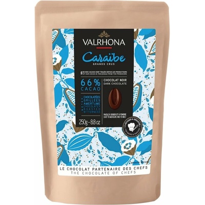 Valrhona Feves Čokoláda Caraibe 66% 250 g