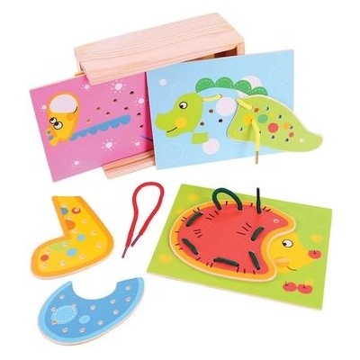 Bigjigs Toys -Дървена игра с връзки