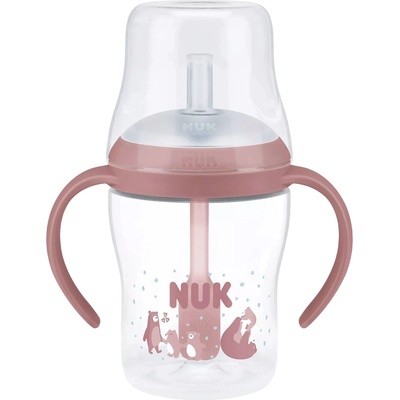 Nuk Шише NUK Perfect Match - Със силиконова сламка, TC, РР, 150 ml, Мечка (10215402)