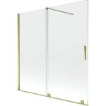 Mexen Velar параван за вана с 2 врати разтегателен 160 x 150 см, прозрачен, (896-160-000-01-50)