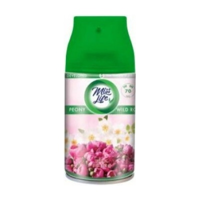 Miss Life Peony & Wild Rose náhradná náplň do elektrického osviežovača 250 ml
