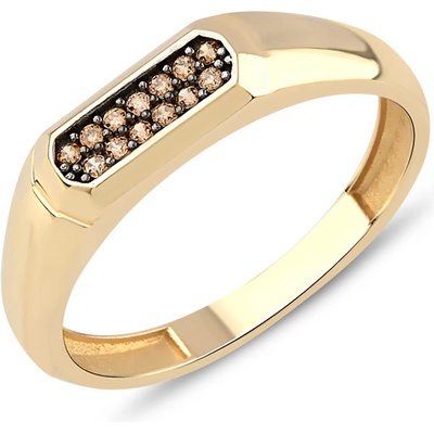 Lillian Vassago Unisex prsten ze žlutého zlata LLV77 GR001