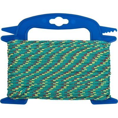CONNEX PP Lano pletené 16-pramenné, 4 mm × 20 m, zelené/červené/žlté, navíjač DY2701860