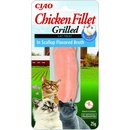 Granule pre mačky INABA Cat Grilled Chicken Fillet vo vývare z hrebenatky 25 g