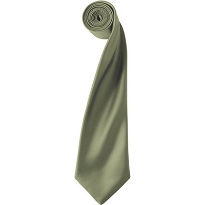 Premier Workwear Pánská saténová kravata PR750 Olive