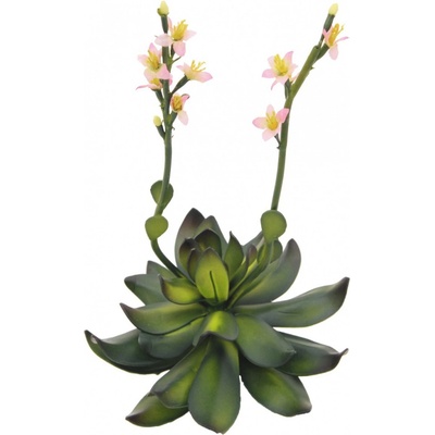 Umělá květina Skalní růže růžová, 32cm