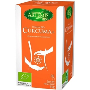 Herbes del Molí Curcuma+, BIO/ Kуркума + джинджифил, женско биле и черен пипер, 20 филтърни пакетчета (311183 HDM)