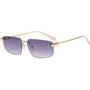 Techsuit Слънчеви очила Techsuit Premium Sunglasses (S098) - унисекс, правоъгълни, без рамка - Аметист (KF2364757) Слънчеви очила