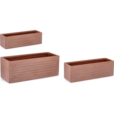 Bizzotto ДЕКОРАТИВНА САКСИЯ 3БР. tressage КАФЯВА (0790668)