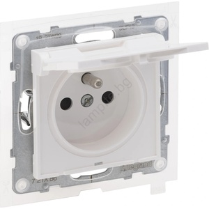 Legrand - Външен контакт без рамка NILOE STEP 250V/16A IP44, бял (LR0083)