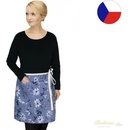 Bellatex zástěra Dita do pasu modrá kostička