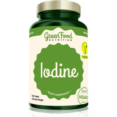 GreenFood Nutrition Jód kapsuly pre správnu funkciu štítnej žľazy 136 g