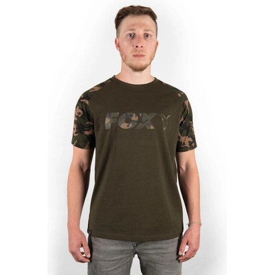 Fox Tričko Khaki Camo Raglan T-Shirt