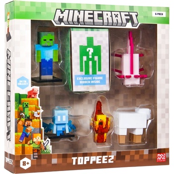 Mattel Minecraft 3d Figure 6 Pack Deluxe Box Random (2060mc)