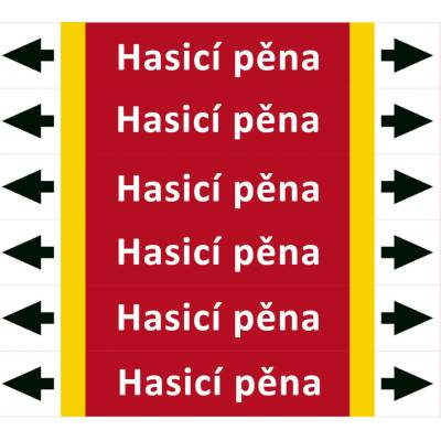 Nadrzenapalivo.cz Značení potrubí ISO 20560, hasicí pěna PZA 008547