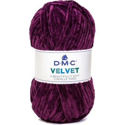 Příze žinylková VELVET od DMC 100g, purpurová