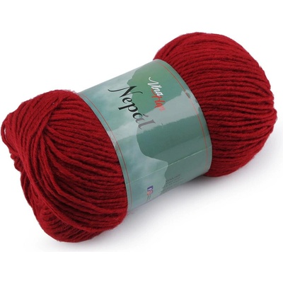 Pletací příze Nepál 100 g Varianta: 5 (6019) červená, Balení: 1 ks 53057/132040/246625