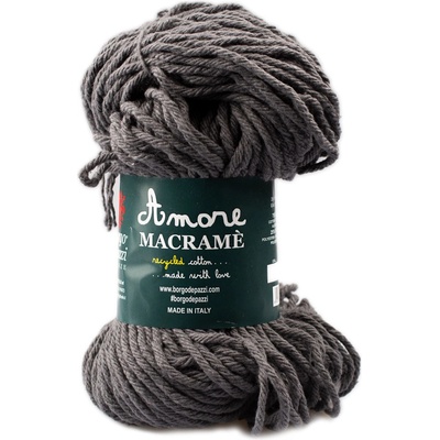 Borgo de' Pazzi Amore Cotton Macrame 75 Tmavě šedá