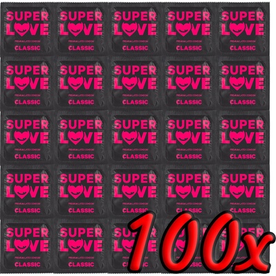 SuperLove Premium Latex Condoms Classic 100 ks