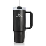 STANLEY Quencher H2. O FlowState Fluted Tumbler неръждаема термочаша със сламка средни Black PVD