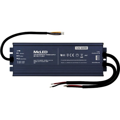 MCLED Napaječ LED 400W 12V/33,33A IP67 ML-732.111.39.0 ML-732.111.39.0
