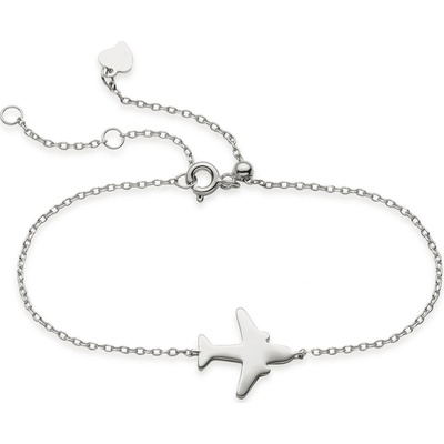 SilveAmo stříbrný na ruku Letadlo BK22050S.21