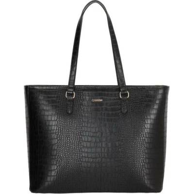 Charm London vroubkovaná shopper kabelka „Olympie“ Černá