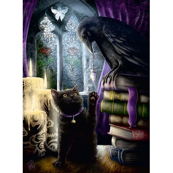 Ravensburger - Puzzle Black Cat and Raven - 500 piese