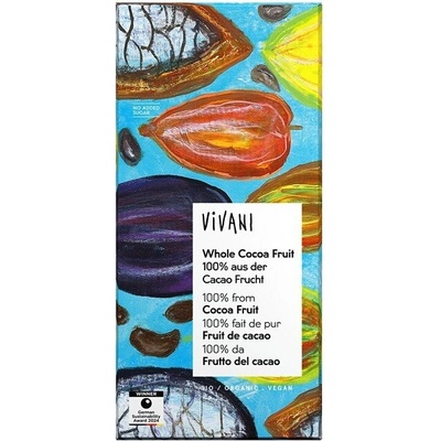 Vivani Horká čokoláda 100% z kakaového ovocia Bio 80 g