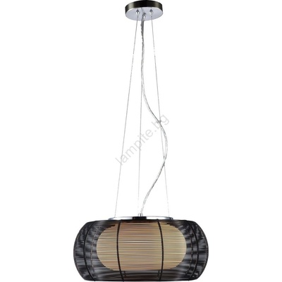 Searchlight 20025 - Пендел 2xE27/60W/230V Ø 40 см черен (SR0524)