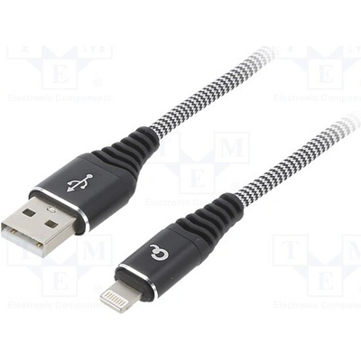 Gembird CC-USB2B-AMLM-1M-BW USB 2.0 zlacený 1m černý