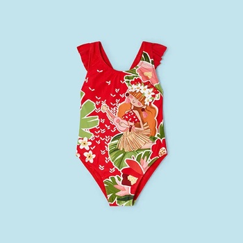 Image 1 of MAYORAL Бански ситопечат червен за мини момиче Mayoral