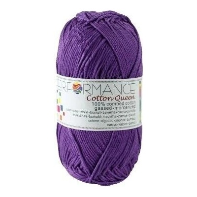 Performance Bavlněná příze Cotton Queen 0183 - fialová 50g 125m