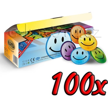Image 1 of EXS Condoms Smiley Face 100 pack