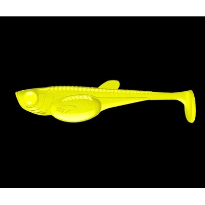 Libra Lures Gumová nástraha Embrion Shad 3″ 8ks - Hot Yellow 006