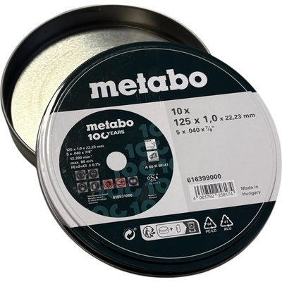 KRABIČKA NA BRÚSNE KOTÚČE 115/125mm (10ks) 100YEARS METABO