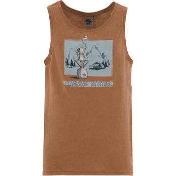 E9 Мъжки потник с широка презрамка E9 1Caffe Tank top - Cocoa - размер L (216-0567-1214)