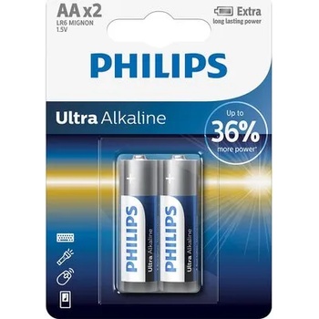 Image 1 of Philips Ultra Alkaline батерия LR6 AA, 2-blister (LR6E2B/10)