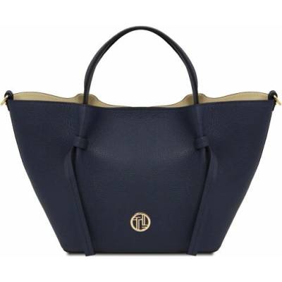 Tuscany Leather kožená kabelka do ruky Legame Tmavomodrá