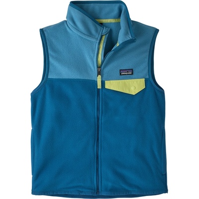 Patagonia Детски поларен елек Patagonia Kid's Micro D Snap-T Vest Fleece vest - Aquatic Blue - размер XL (703-6943-0115)