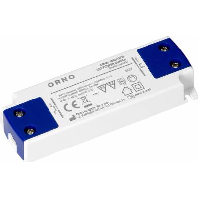ORNO Plochý ovládač LED, 12 V DC, 15 W, IP20