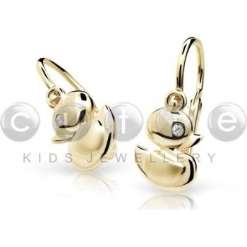 Cutie Jewellery detské náušnice z bieleho zlata C1954-10-10-X-2