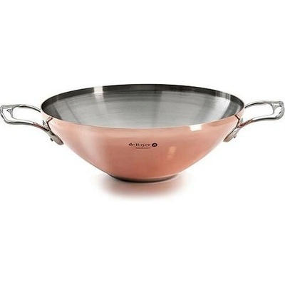 de Buyer Měděná pánev WOK PRIMA MATERA 32cm 4 l