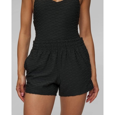 Nike dámské koupací šortky Swim Cover-ups Swoosh Link Terry Short černé