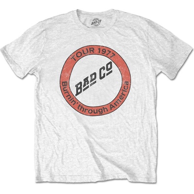 Bad Company tričko Burnin' Through America biele