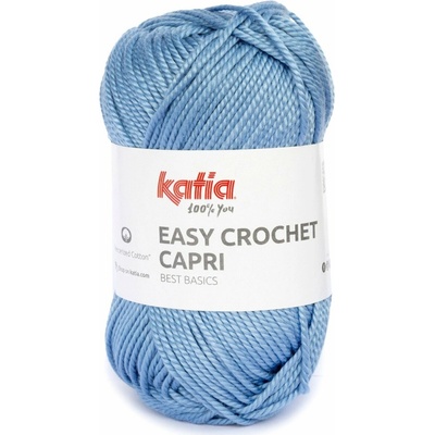 EASY CROCHET CAPRI Katia Farby EASY CROCHET CAPRI: 114 svetlá džínsová