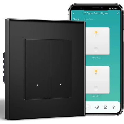 BSEED Smart Zigbee svetelný vypínač - Echo Click Čierna 1